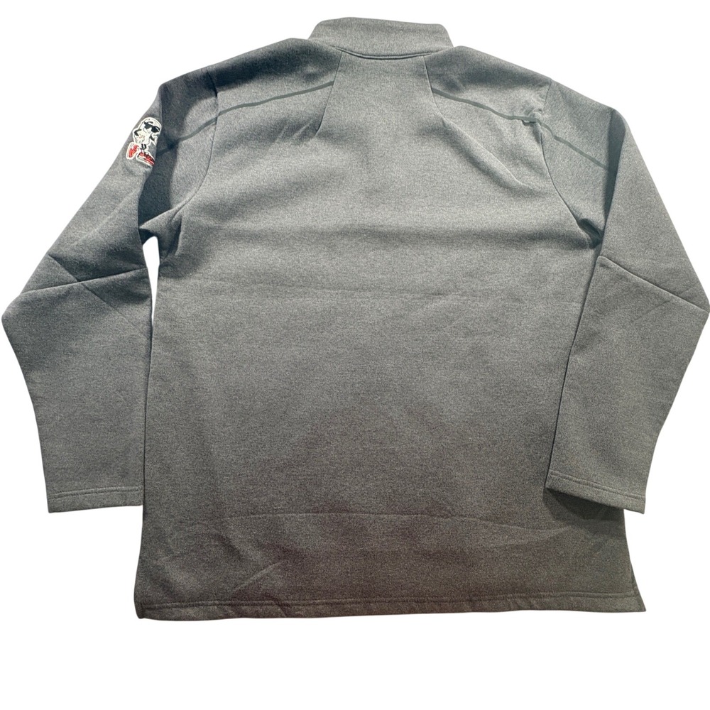 OGIO Hot Pockets Pullover Mens 2XL Gray Quarter Zip Performance Fleece Sweater - Picture 2 of 10